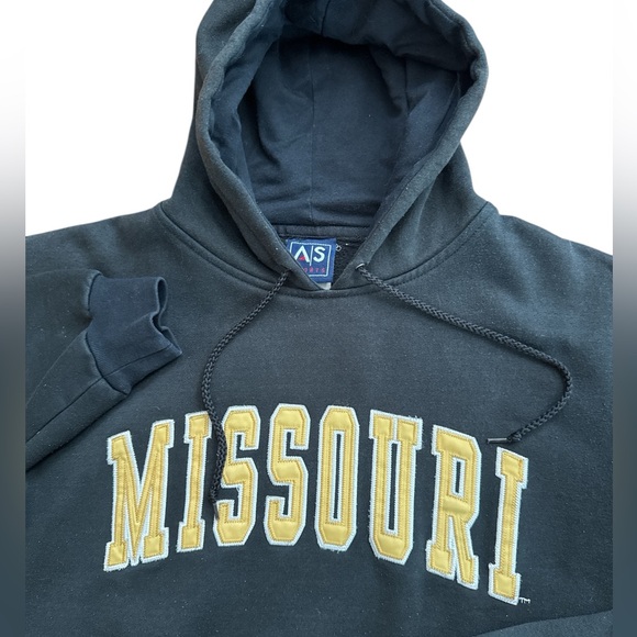 A|S Sports Other - Vintage Missouri Tiger Black & Gold Hoodie Size Medium Men’s/Unisex College NCAA